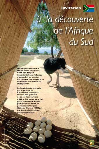 Panneau de l'exposition Afrique du Sud