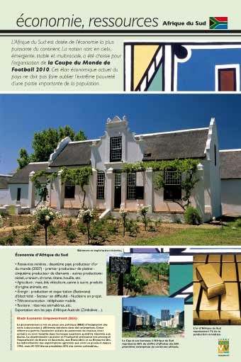 Panneau de l'exposition Afrique du Sud