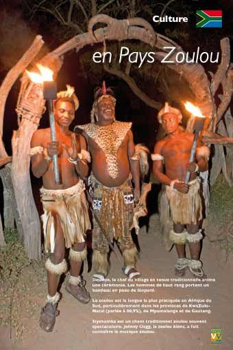 Panneau de l'exposition Afrique du Sud