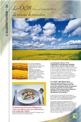 Panneau de l'exposition L'alimentation