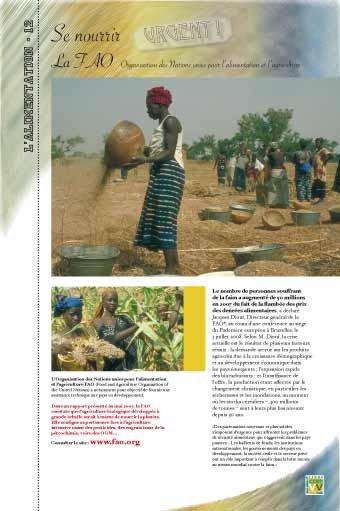 Panneau de l'exposition L'alimentation