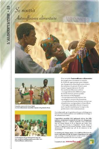 Panneau de l'exposition L'alimentation