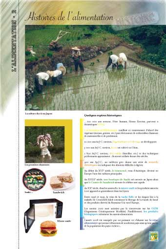 Panneau de l'exposition L'alimentation