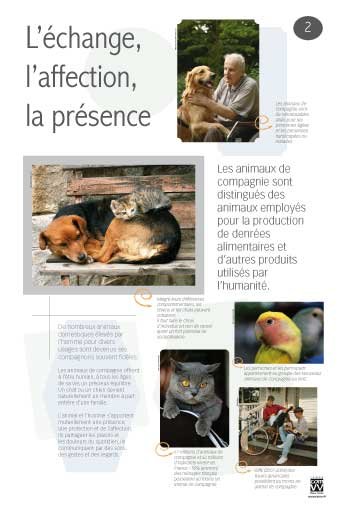 Panneau de l'exposition Animaux de compagnie