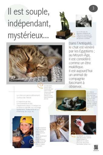 Panneau de l'exposition Animaux de compagnie