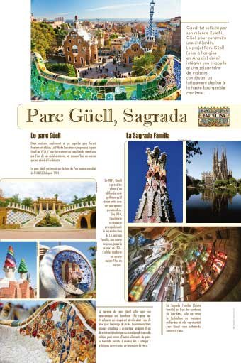 Panneau de l'exposition Barcelone