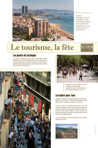 Panneau de l'exposition Barcelone