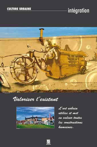 Panneau de l'exposition Culture urbaine