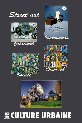 Panneau de l'exposition Culture urbaine