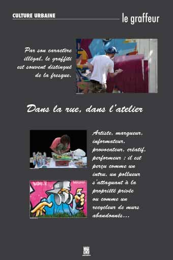 Panneau de l'exposition Culture urbaine