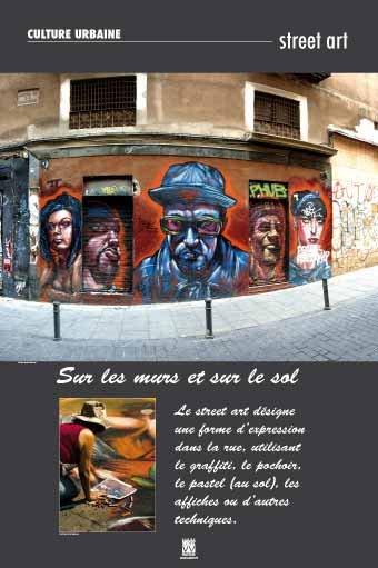 Panneau de l'exposition Culture urbaine