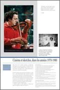 Panneau de l'exposition Coluche
