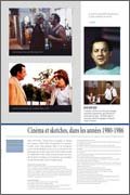 Panneau de l'exposition Coluche