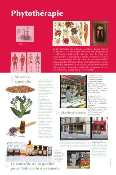 Panneau de l'exposition Plantes medicinales