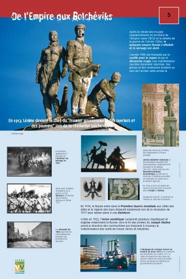 Panneau de l'exposition Russie
