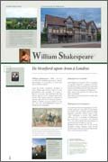 Panneau de l'exposition Shakespeare
