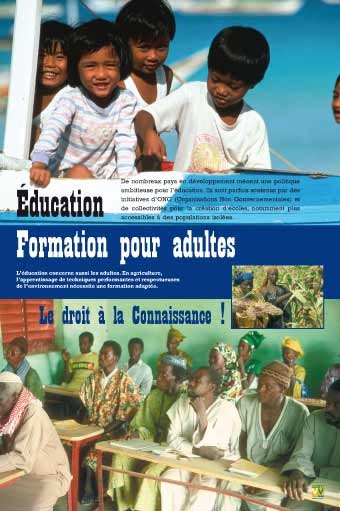 Panneau de l'exposition Actions developpement durable
