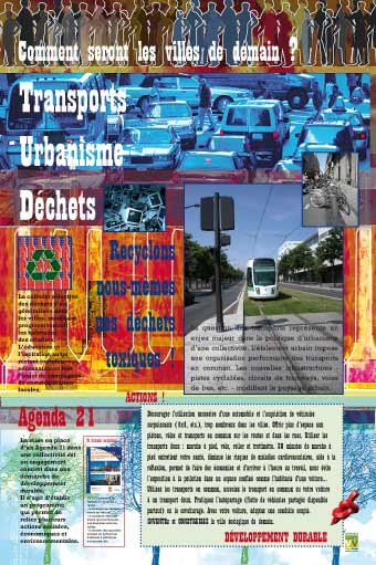 Panneau de l'exposition Actions developpement durable