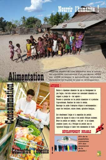 Panneau de l'exposition Actions developpement durable