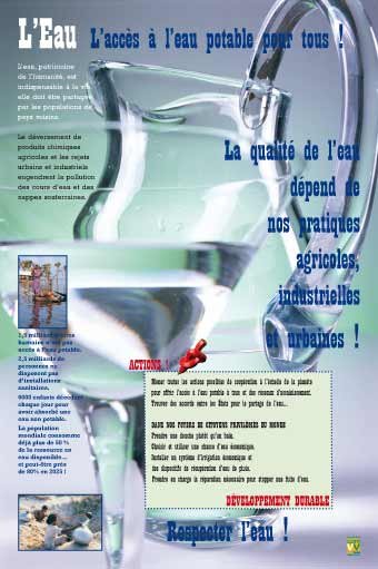 Panneau de l'exposition Actions developpement durable