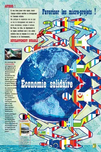 Panneau de l'exposition Actions developpement durable