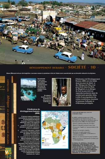 Panneau de l'exposition Afrique