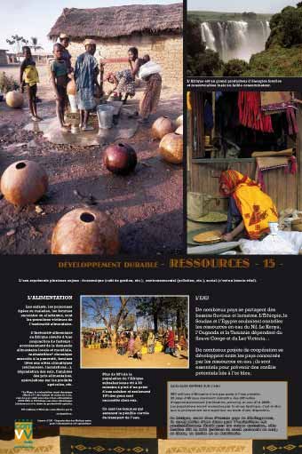 Panneau de l'exposition Afrique