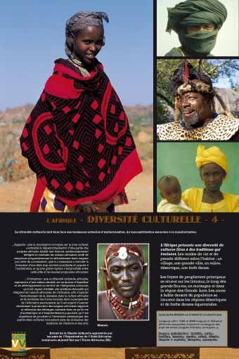 Panneau de l'exposition Afrique