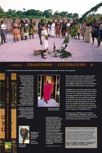 Panneau de l'exposition Afrique