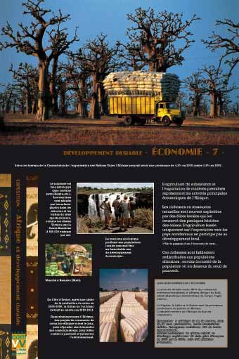 Panneau de l'exposition Afrique