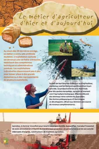 Panneau de l'exposition A la decouverte de l'agriculture