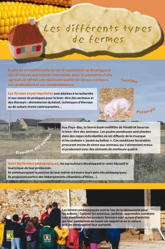 Panneau de l'exposition A la decouverte de l'agriculture