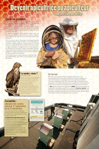Panneau de l'exposition Apiculture et produits de la ruche