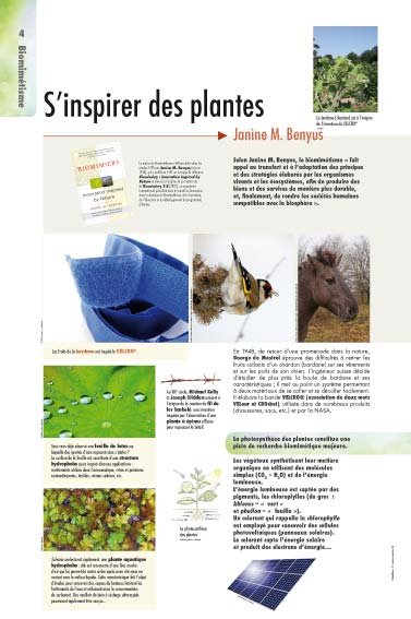 Panneau de l'exposition Biomimetisme