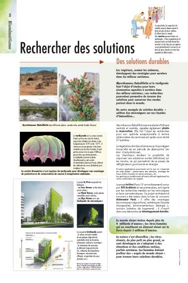 Panneau de l'exposition Biomimetisme