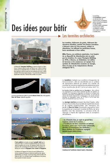 Panneau de l'exposition Biomimetisme