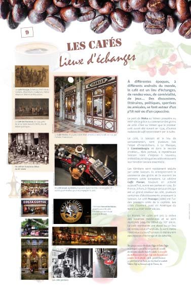 Panneau de l'exposition Cafe