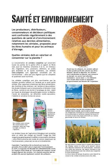 Panneau de l'exposition Cereales