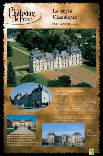 Panneau de l'exposition Chateaux de France