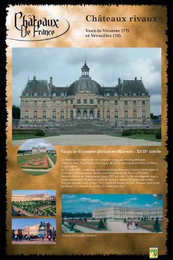 Panneau de l'exposition Chateaux de France