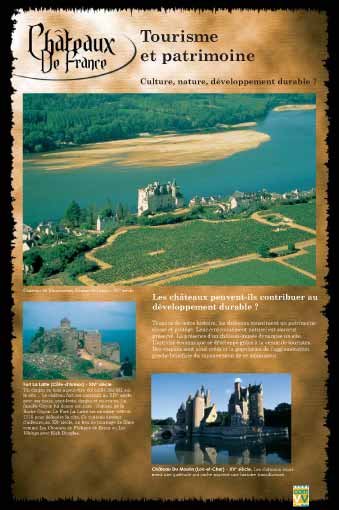 Panneau de l'exposition Chateaux de France