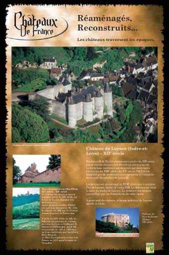 Panneau de l'exposition Chateaux de France