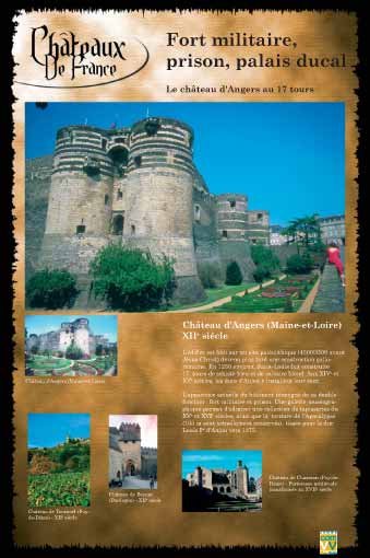 Panneau de l'exposition Chateaux de France