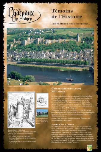 Panneau de l'exposition Chateaux de France