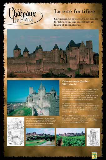 Panneau de l'exposition Chateaux de France