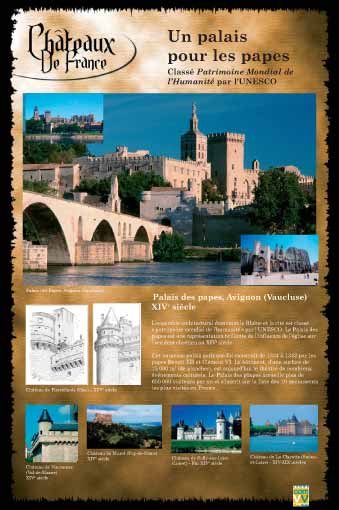 Panneau de l'exposition Chateaux de France