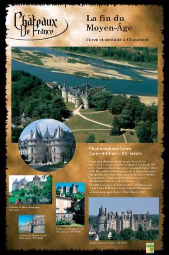 Panneau de l'exposition Chateaux de France