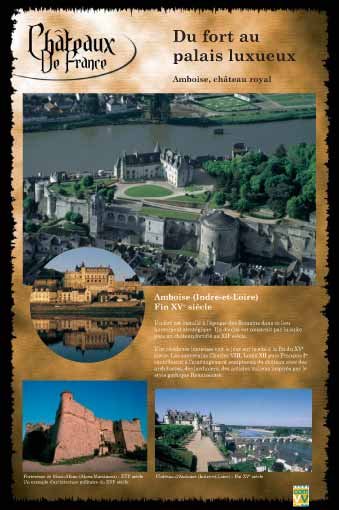 Panneau de l'exposition Chateaux de France