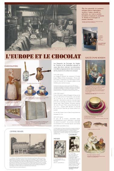 Panneau de l'exposition Chocolat