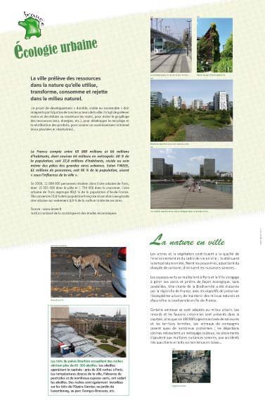 Panneau de l'exposition Developpement durable